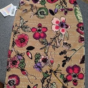 Floral Lularoe Cassie Skirt NWT